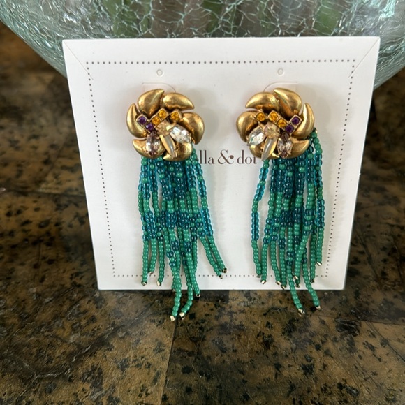 Lillian Fringe Statement Earrings - Picture 4 of 5